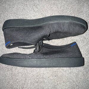 ROTHY'S THE MONTY MEN'S ALL BLACK OXFORD SNEAKERS KNIT LACE UP SHOES -EUC- 11.5